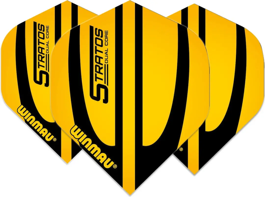 Winmau Mega Standard Stratos Dart Flights - Geel - 3 Stuks