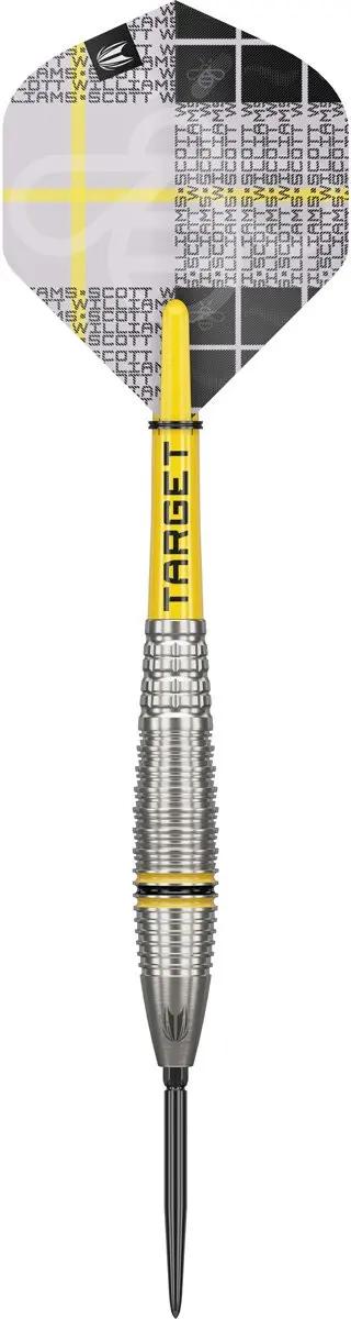 Target Scott Williams G2 Swiss Point Dartpijlen 3 Stuks - Zilver/Geel