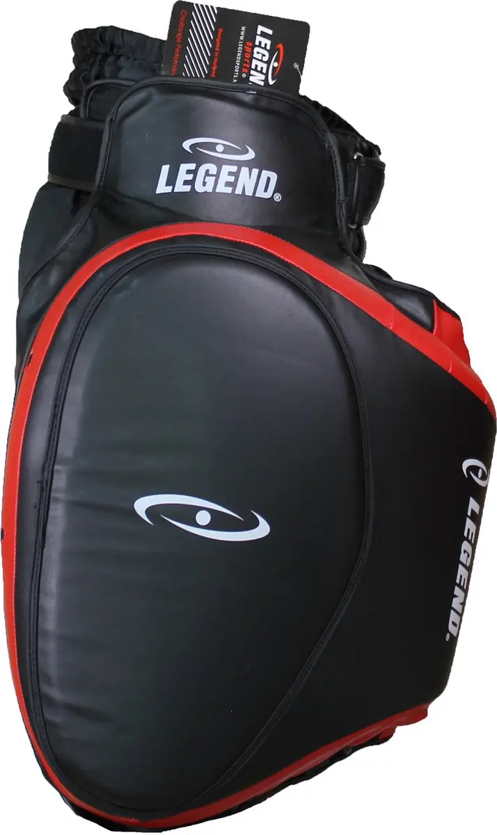 Legend Leg Protector - PU - Zwart/Rood