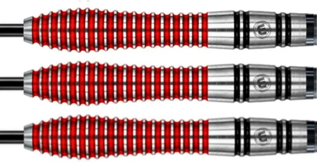 Winmau Dennis Priestley 90% Special Edition Dartpijlen - 3 Stuks - Zwart/Rood