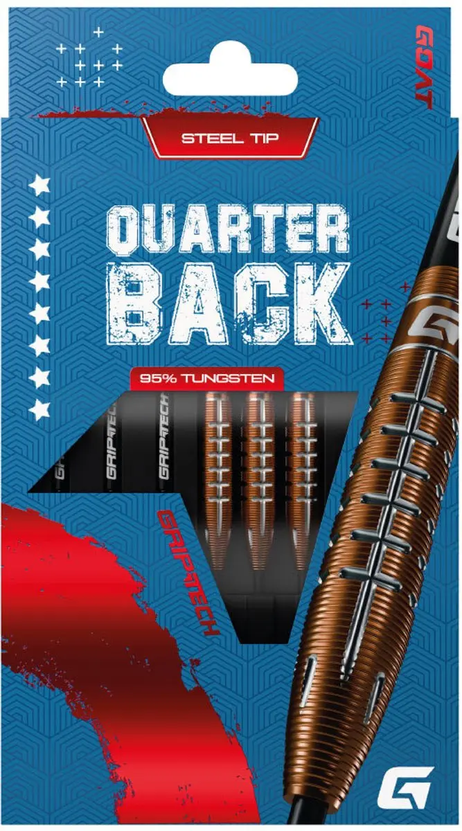 goat Quarterback V2 Dartpijlen - 3 Stuks - Multicolor