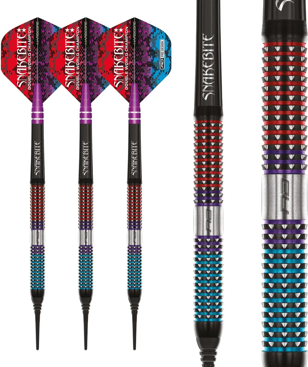 Red Dragon Peter Wright Spirit 90% Soft Tip Darts - 3 Stuks