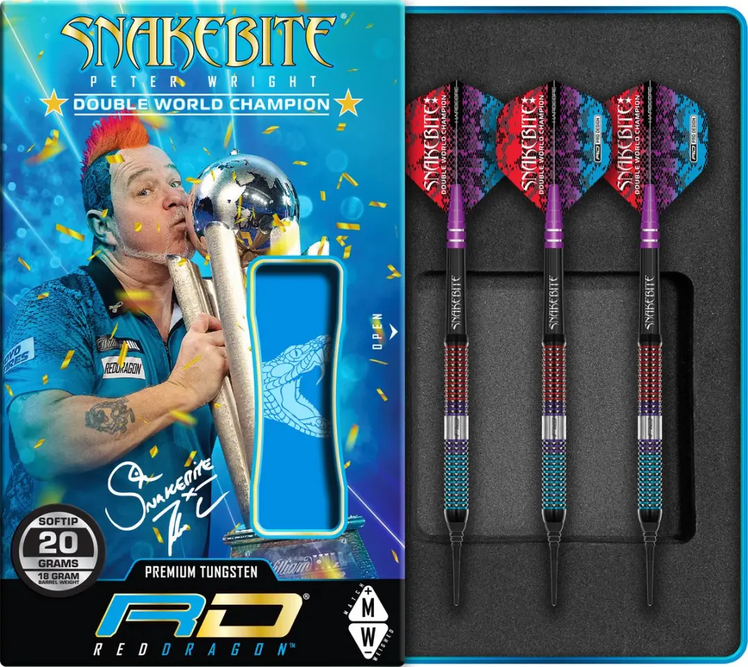 Red Dragon Peter Wright Spirit 90% Soft Tip Darts