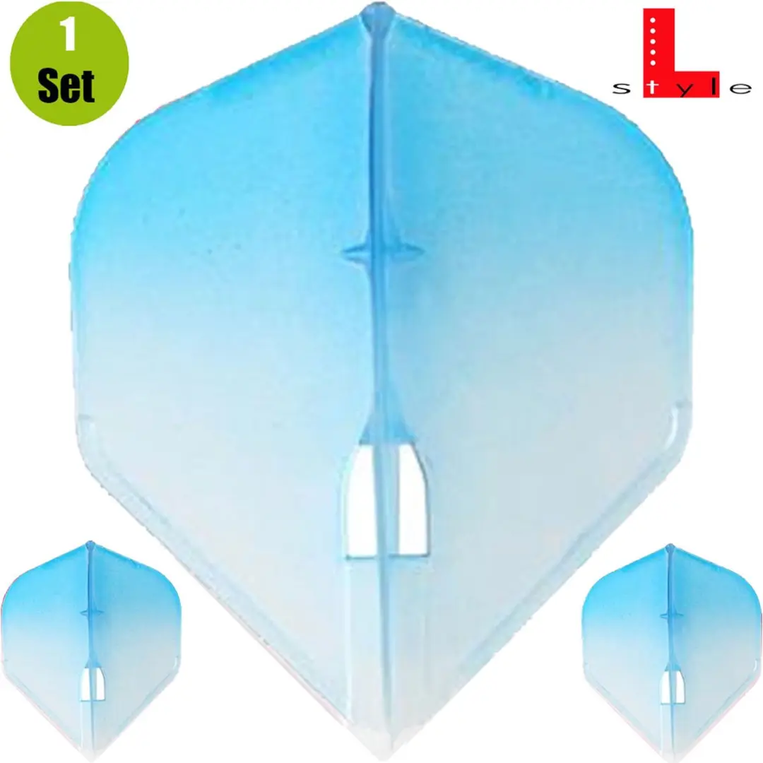 L-Style Champagne L1 Standard Dart Flights - Blauw - 3 Stuks