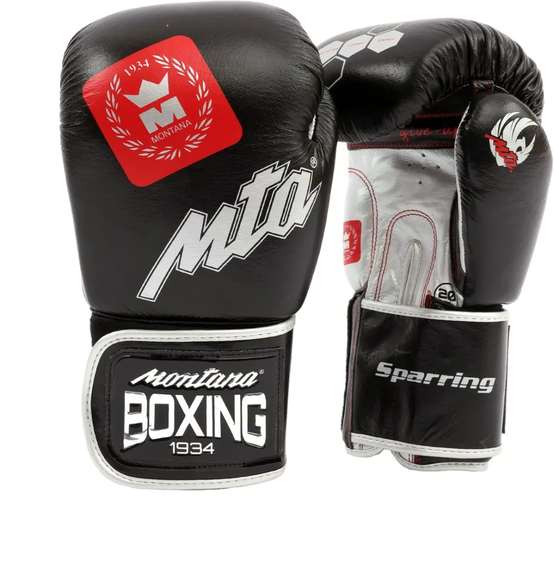Montana Sparring Bokshandschoenen 16 oz - Zwart