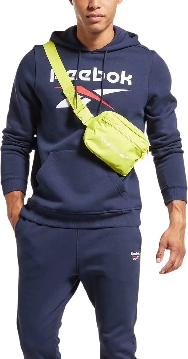Reebok RI FLC Big Logo Hood Heren Trui - Navy - Maat S - afbeelding 6 van 6