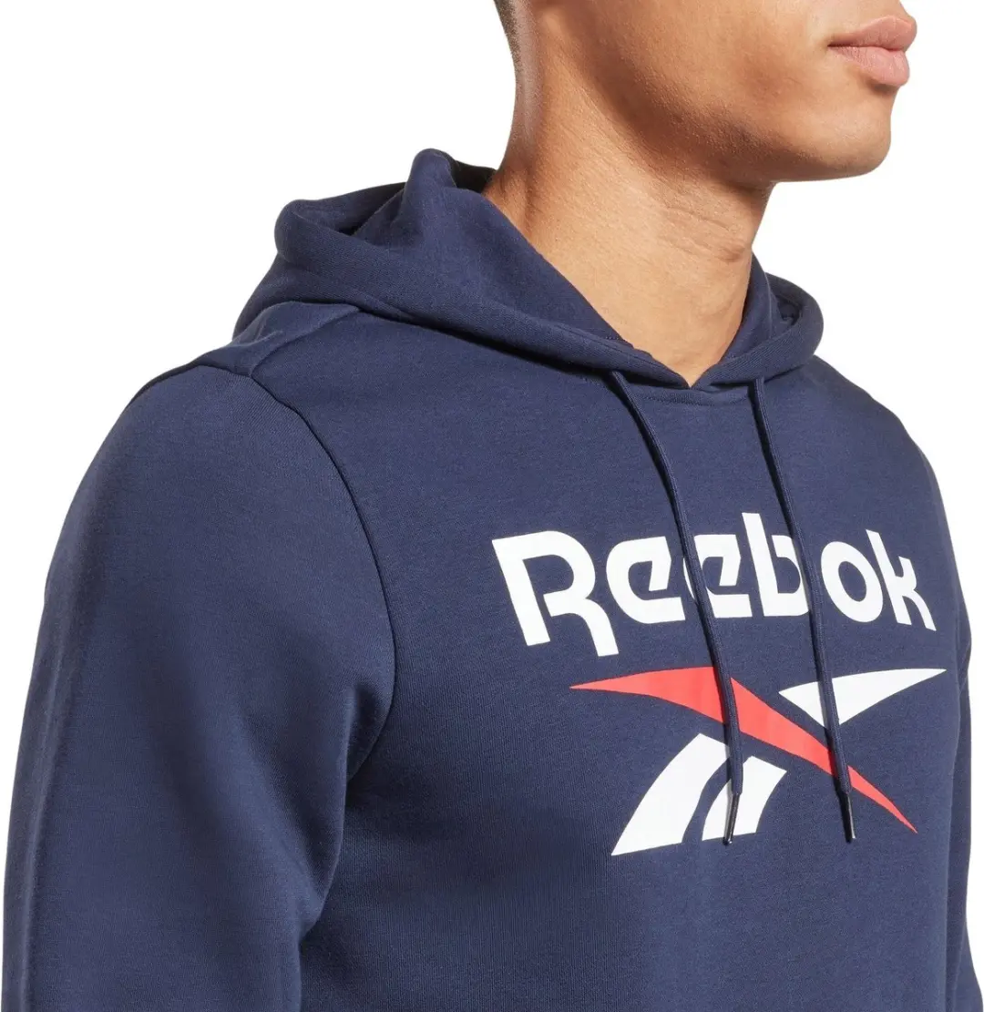 Reebok RI FLC Big Logo Hood Heren Trui - Navy - Maat S