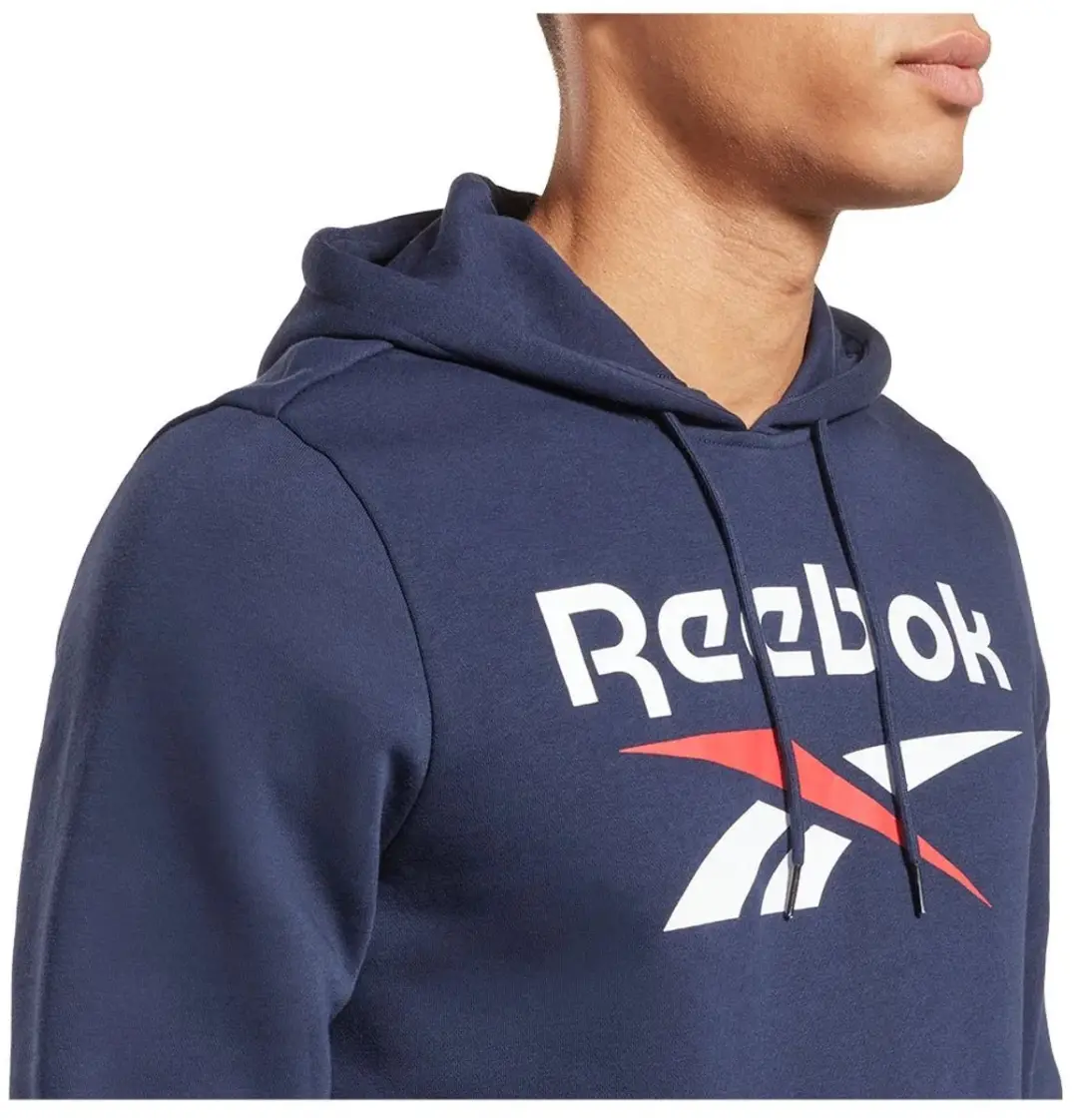 Reebok RI FLC Big Logo Hood Heren Trui - Navy - Maat S