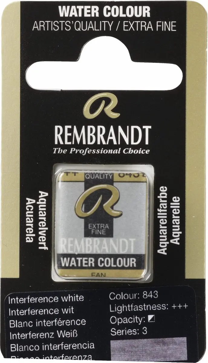 Rembrandt Watercolor Napjes Interference White 843