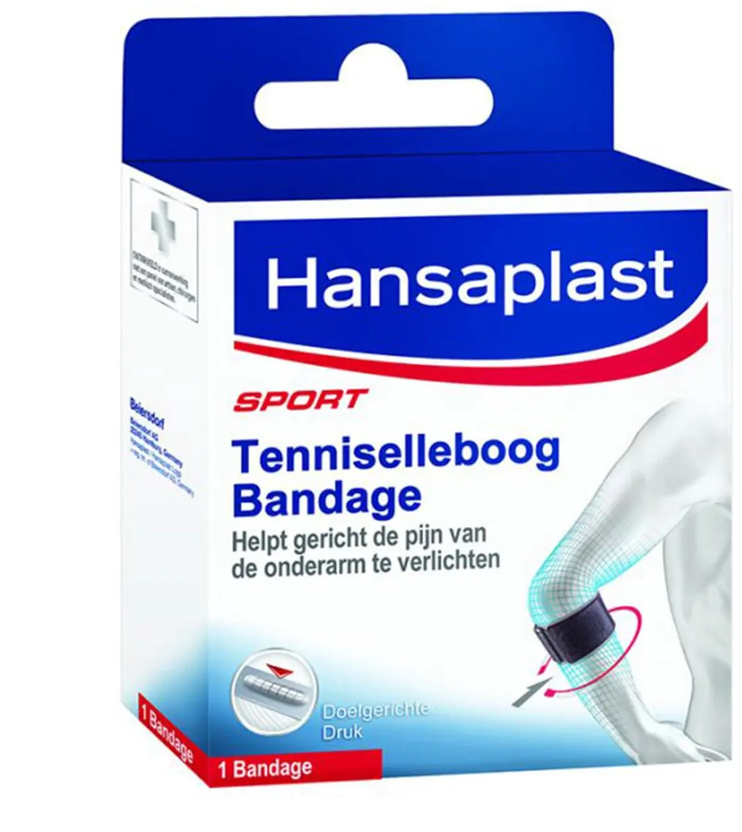 Hansaplast Sport Tenniselleboogbandage - Zwart