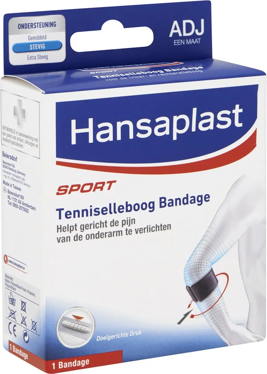 Hansaplast Sport Tenniselleboogbandage - Zwart