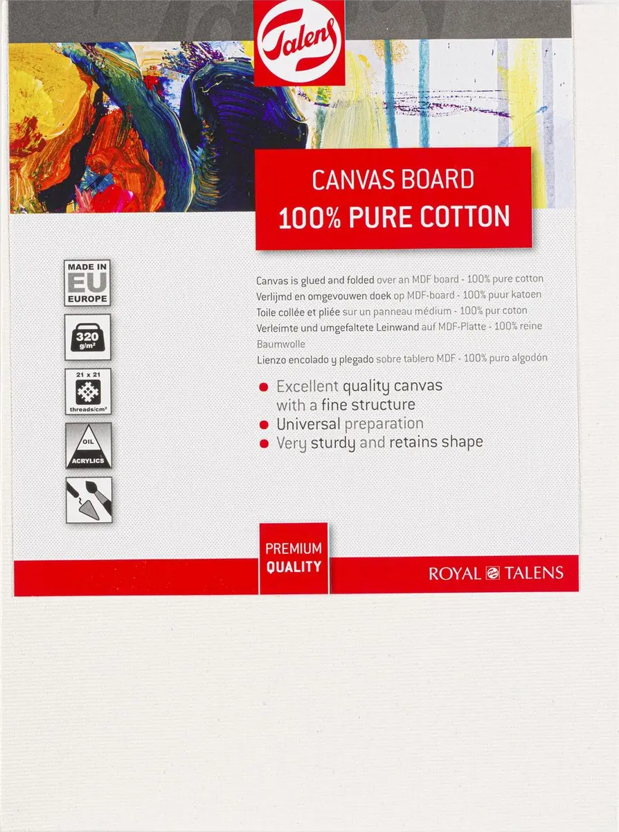 Royal Talens Canvas Board 18x24cm