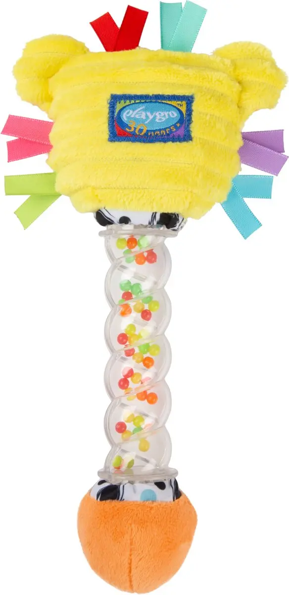 Playgro Safari Shaker Rain Rattle Stick - Oranje