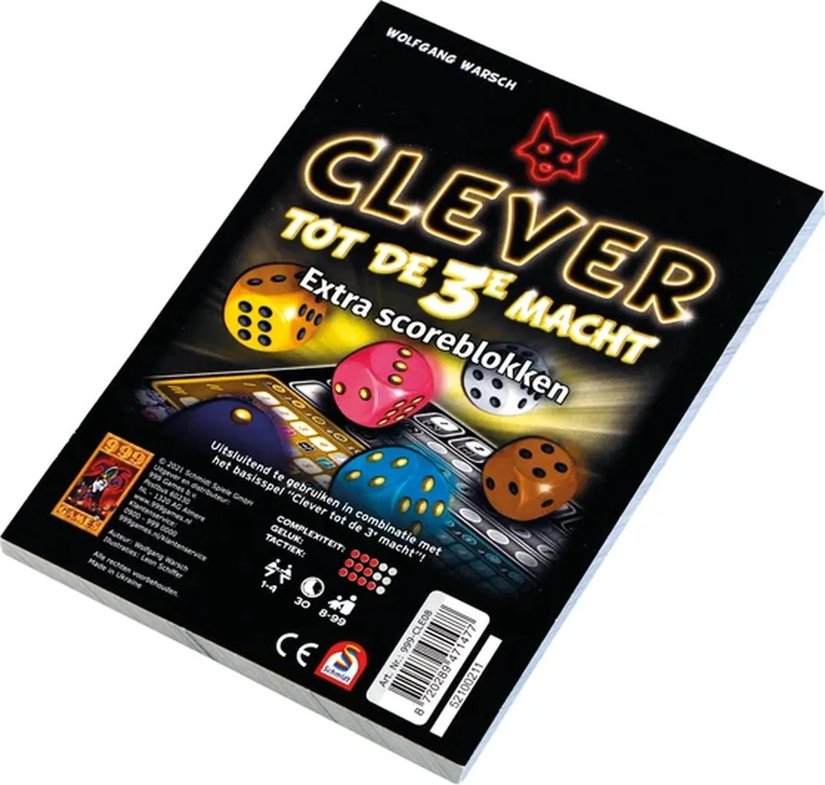 999 Games Clever tot de 3e Macht Scoreblokken - 2 Stuks - afbeelding 6 van 6