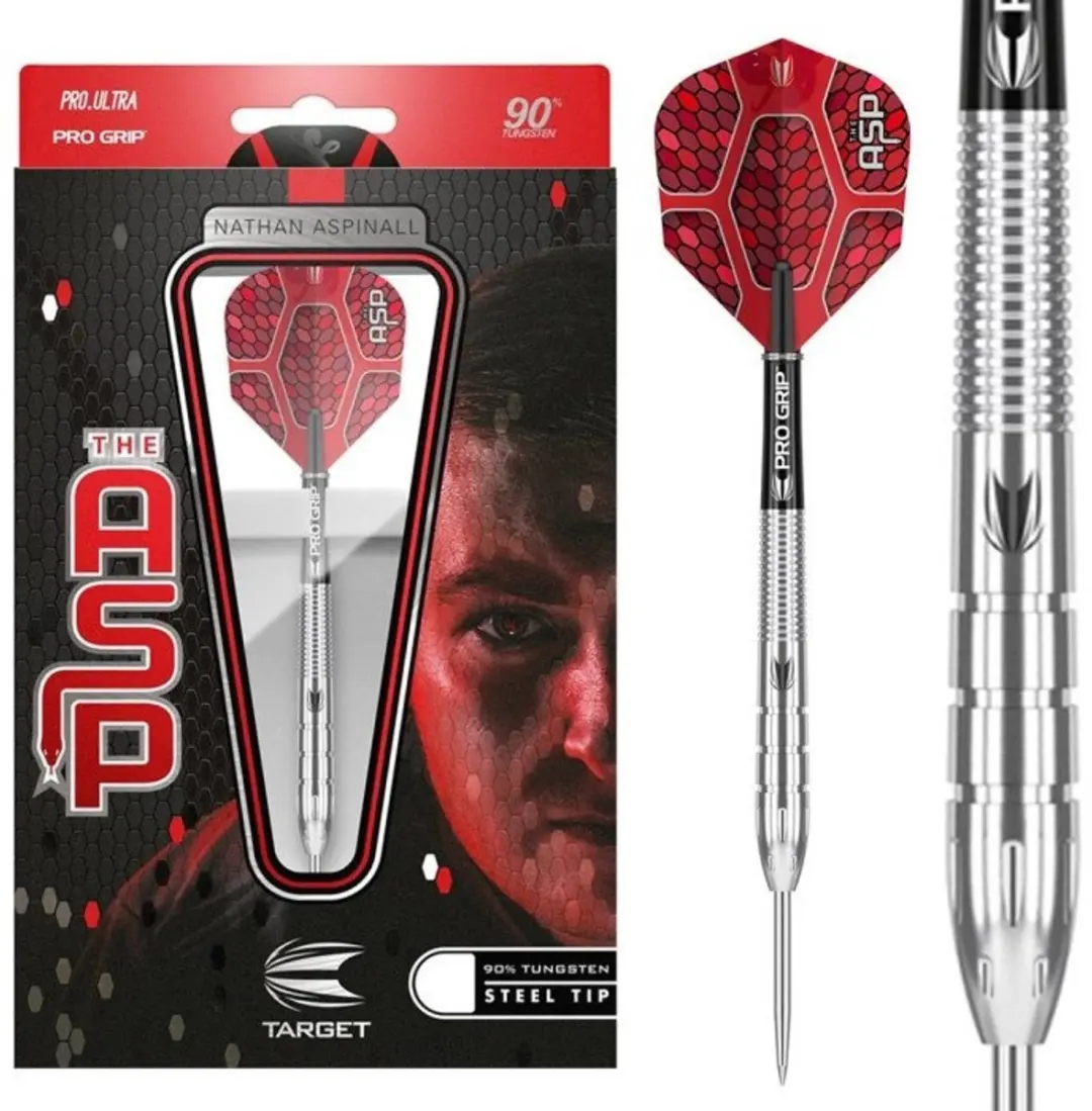 Target Nathan Aspinall G1 Dartpijlen 26g - 3 Stuks - Zilver