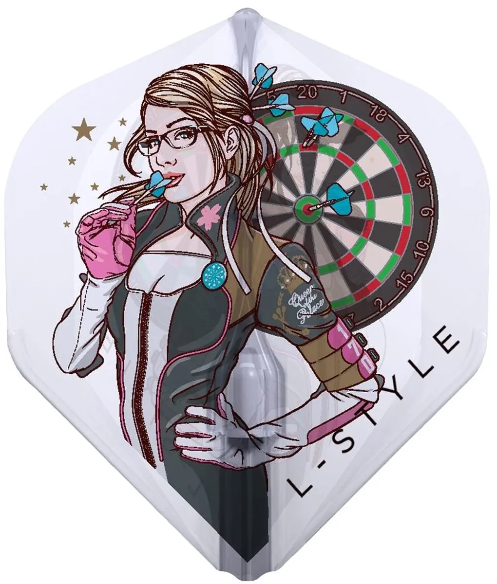 L-Style Champagne Flight EZ L1 Standard F11010 Dart Flights - 3 Stuks