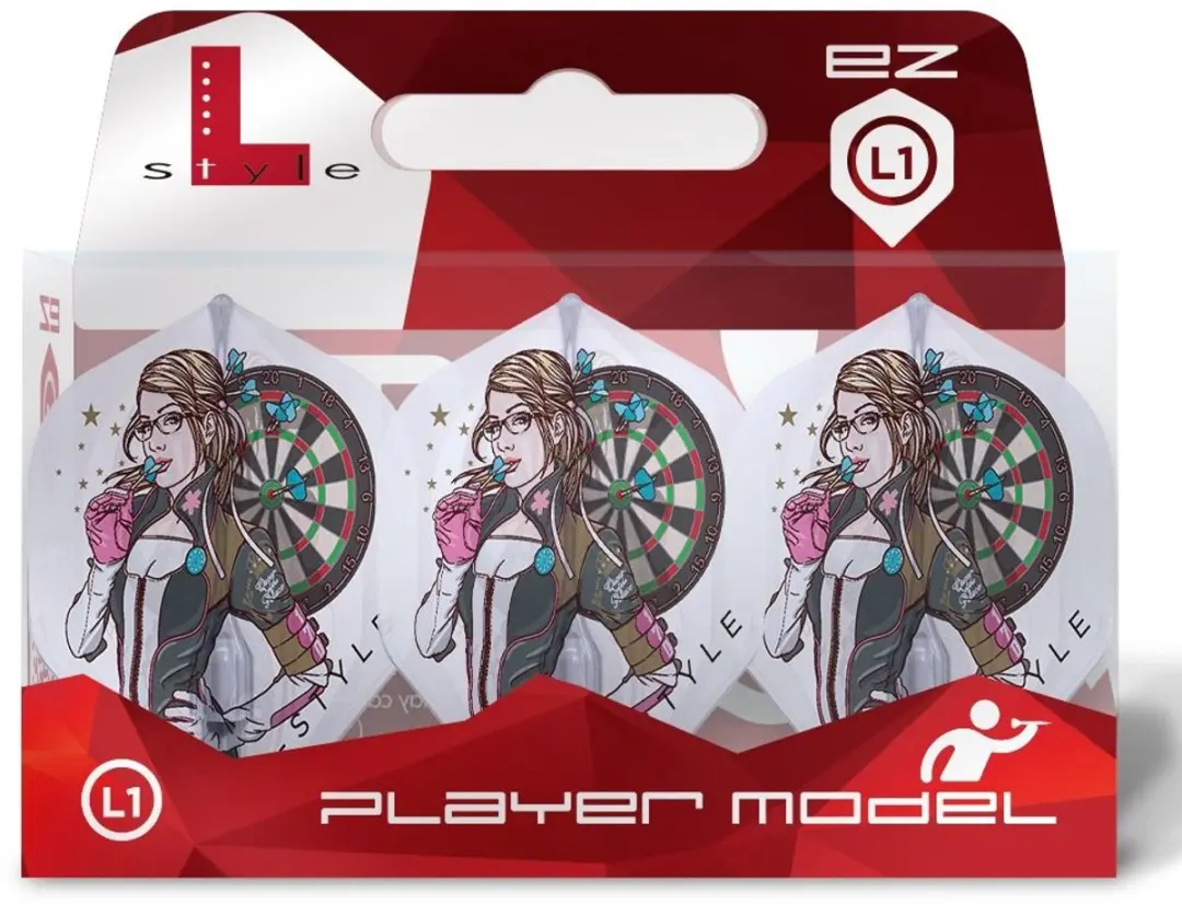 L-Style Champagne Flight EZ L1 Standard F11010 Dart Flights - 3 Stuks