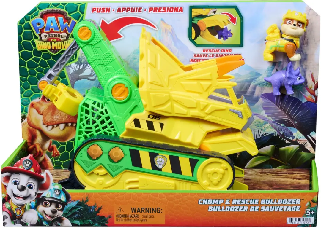 PAW Patrol Chomp & Rescue Bulldozer 6075978 - Groene/gele mix