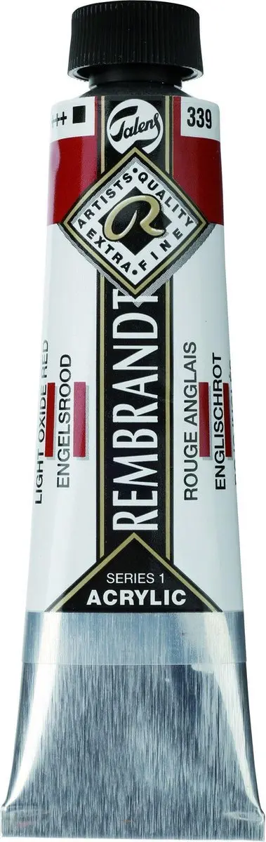 Rembrandt Acrylverf Light Oxide Red 40ml