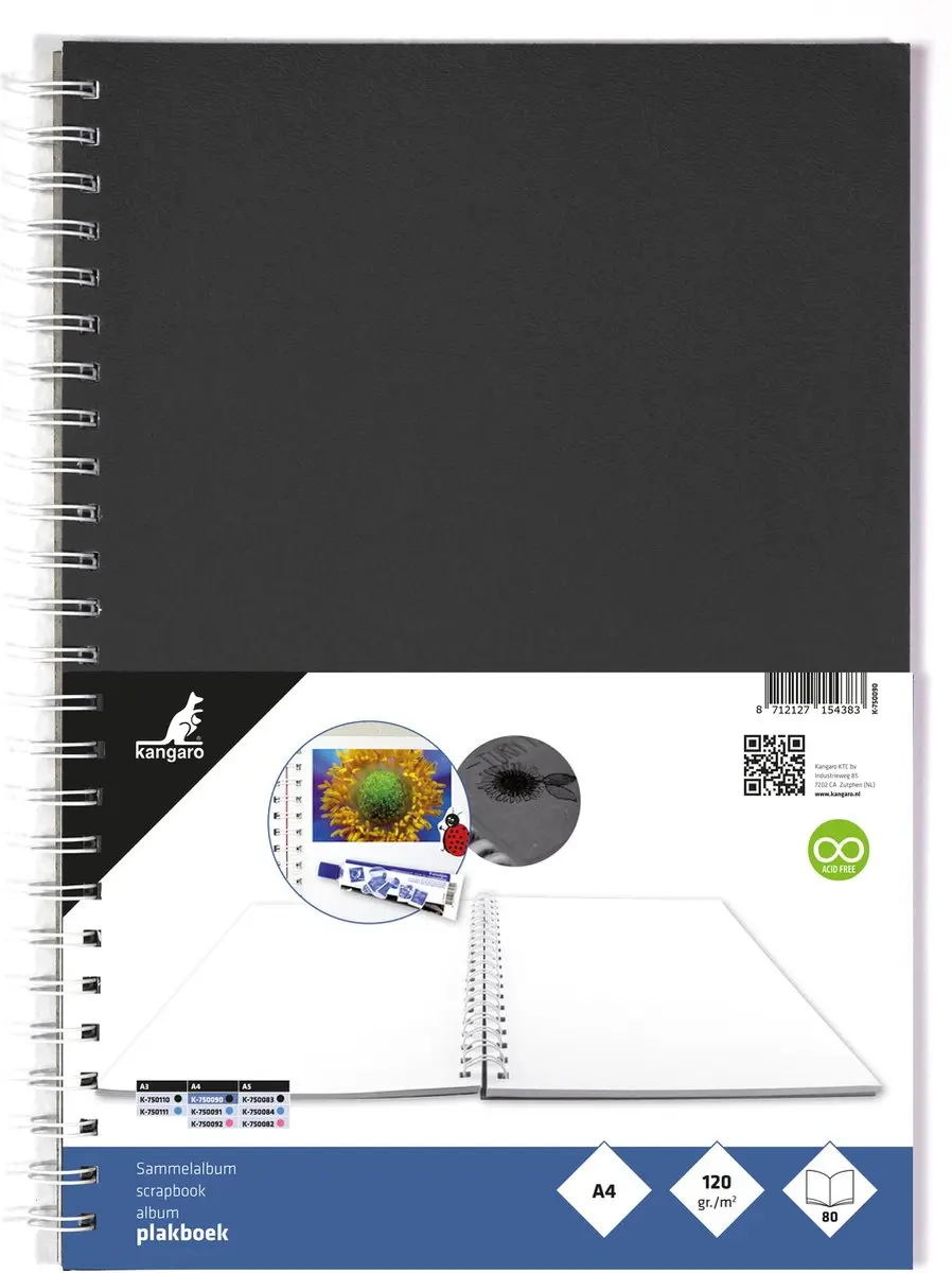 Kangaro Plakboek A4+ 80 Pagina's