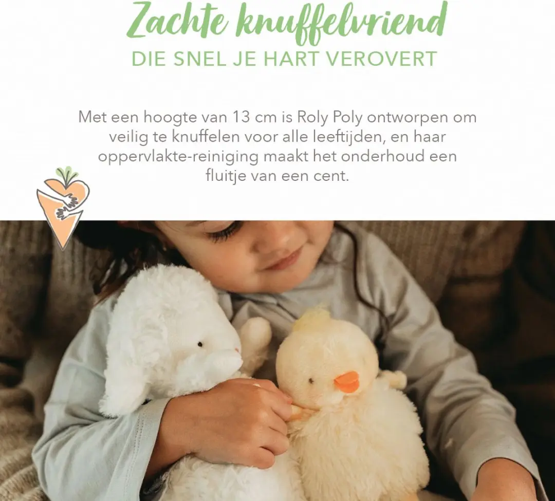 Bunnies By The Bay Roly Poly Peep Knuffel Kuiken Geel - 13 cm