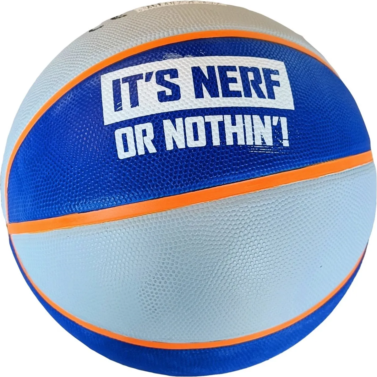 Nerf Basketbal Maat 5 - Blauw/Grijs/Wit/Oranje