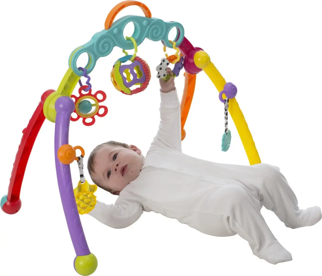 Playgro Fold and Go Playgym - 5 Afneembare Hangspeeltjes - Multi