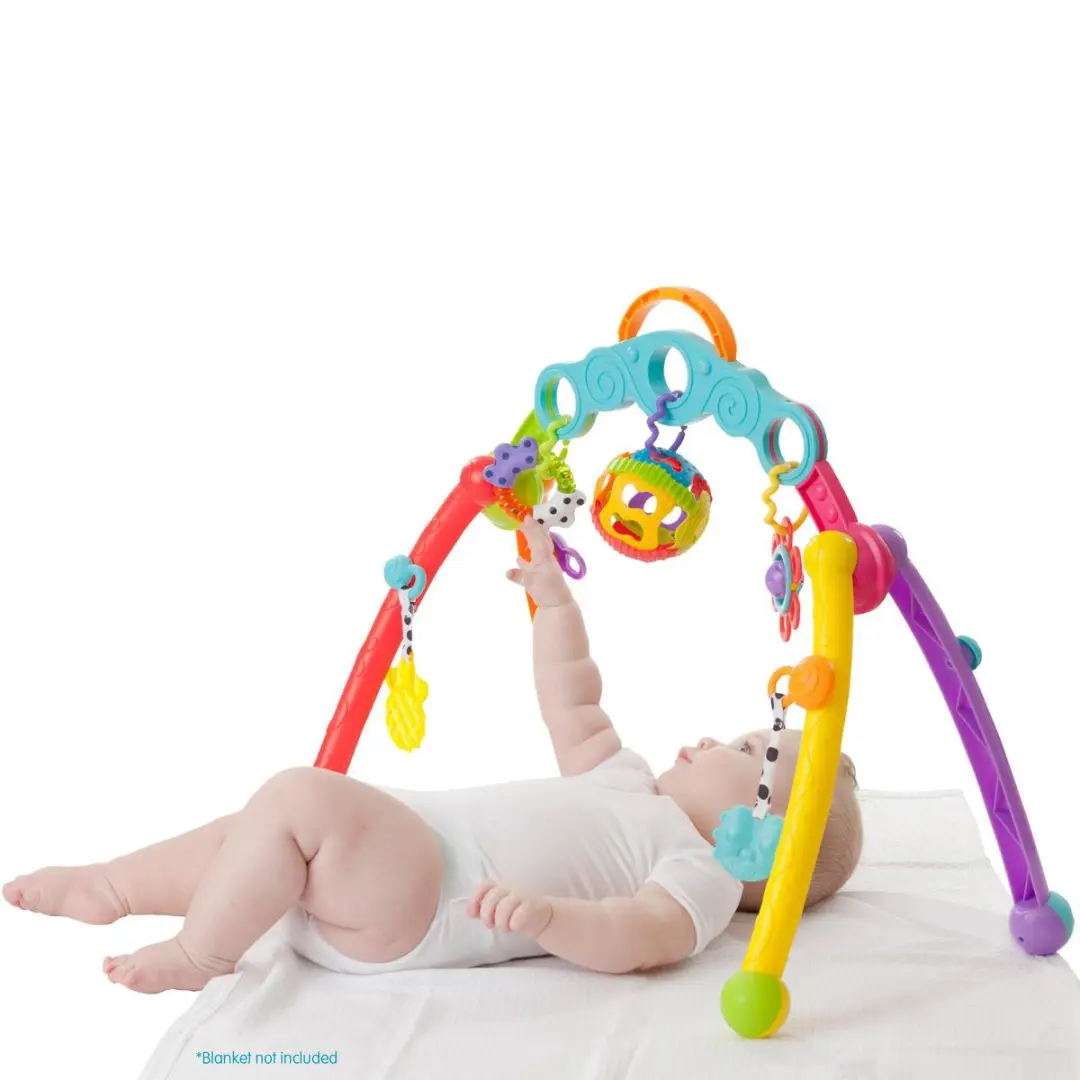 Playgro Fold and Go Playgym - 5 Afneembare Hangspeeltjes - Multi