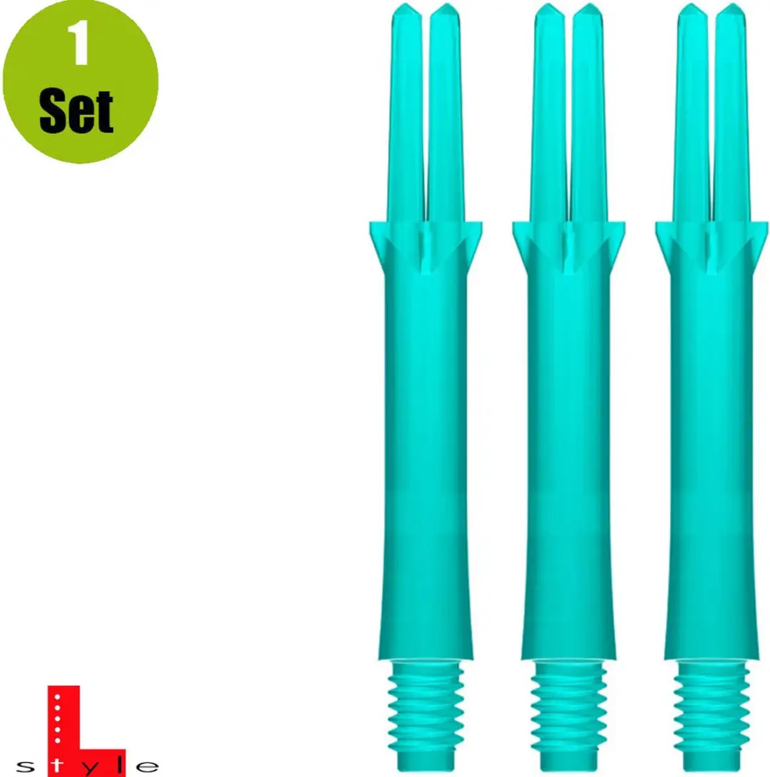 L-Style L-Shaft Locked Straight Emerald Dart Shafts SL1083 - 3 Stuks