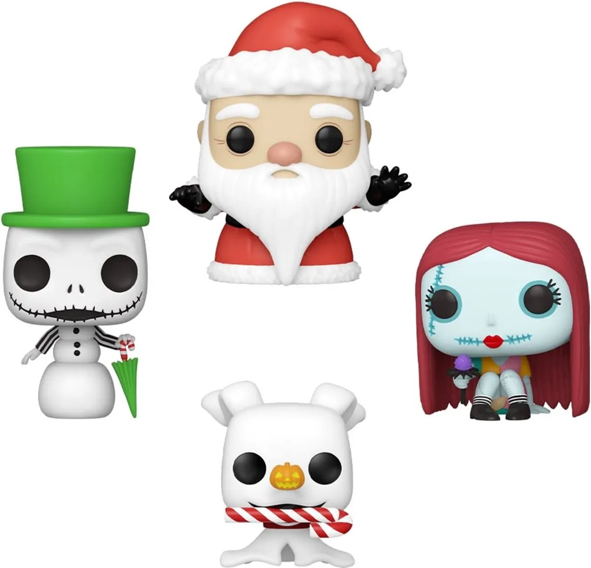 Funko The Nightmare Before Christmas Pocket POP! Verzamelfiguur - 4 Stuks - 4cm - Multicolor