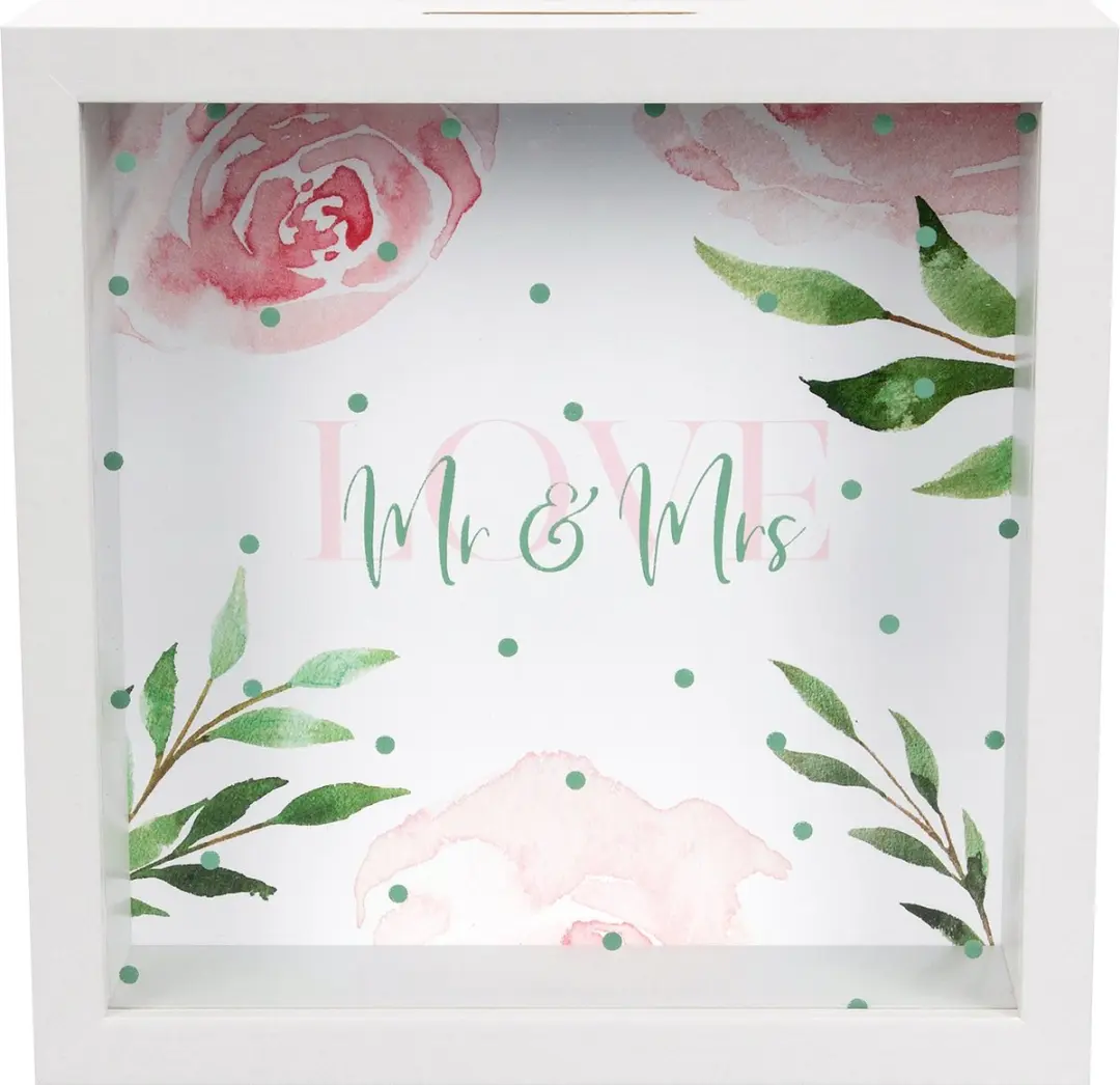 Goldbuch Spaarpot Mr & Mrs - Wit/Roze/ Groen