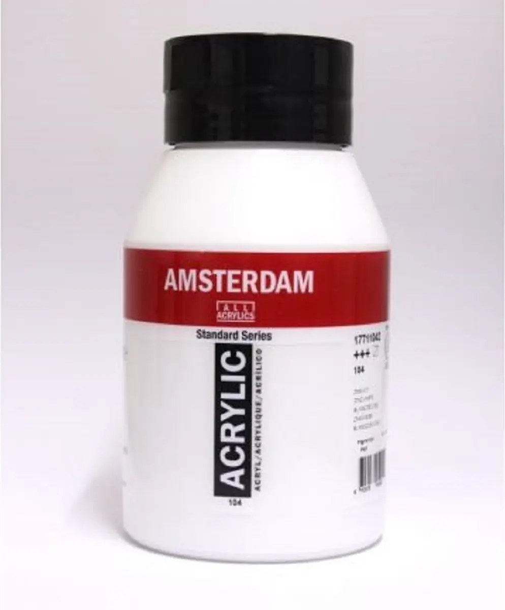 Amsterdam Acrylverf Zinkwit 1000ml