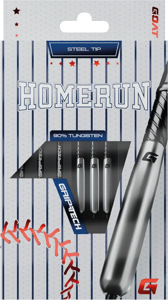 goat Homerun Silver 90% Dartpijlen - 3 Stuks