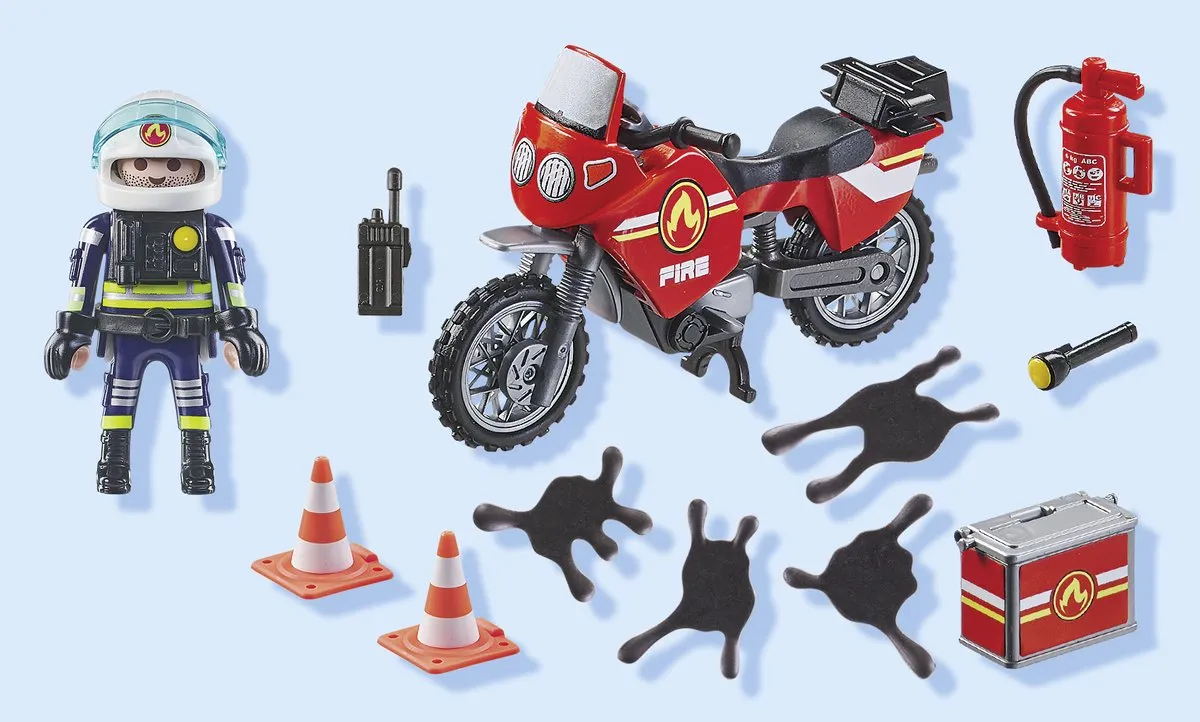 Playmobil Action Heroes Brandweer Op De Plaats Van Het Ongeval 71466