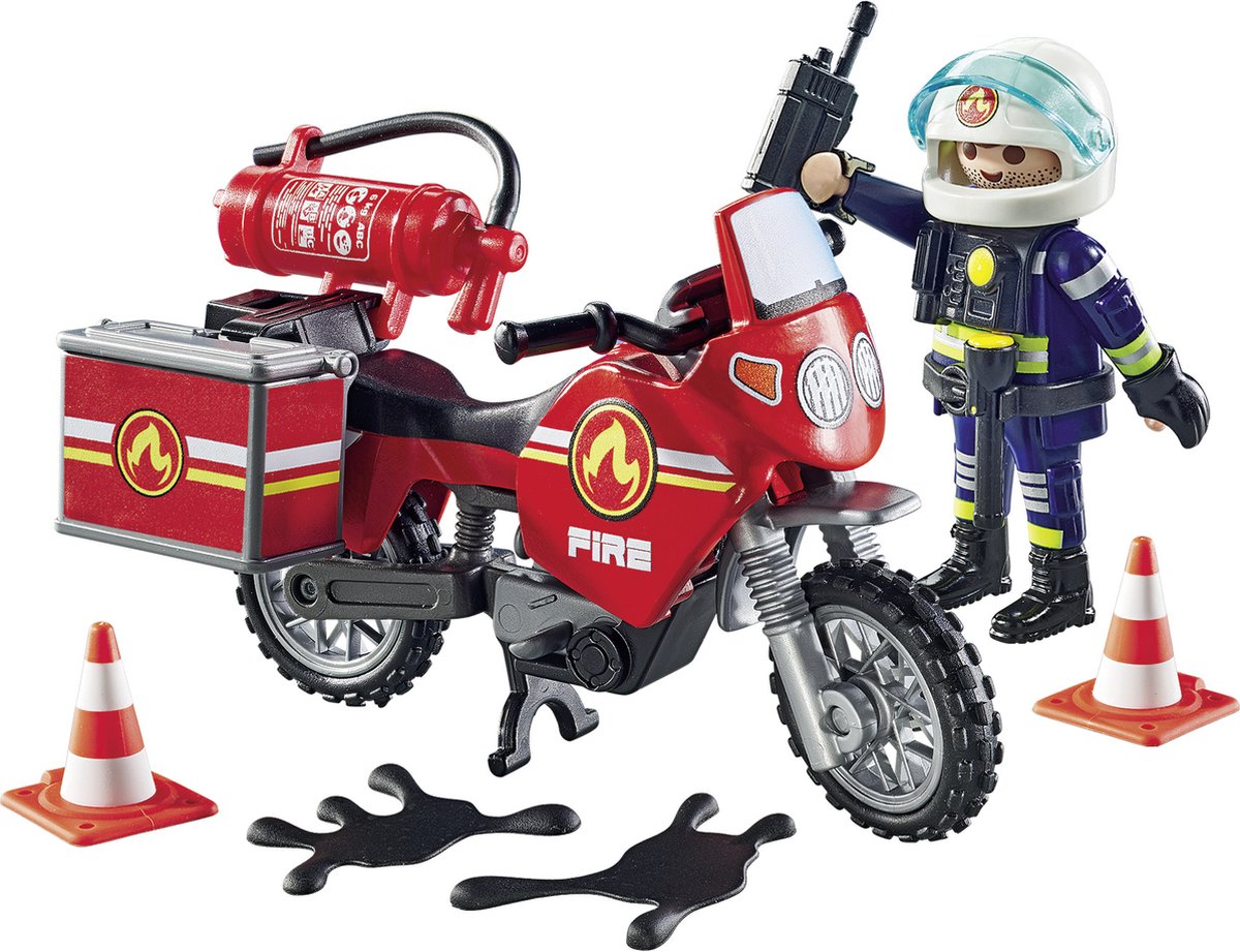 PLAYMOBIL Action Heroes Brandweer op de plaats van het ongeval - 71466