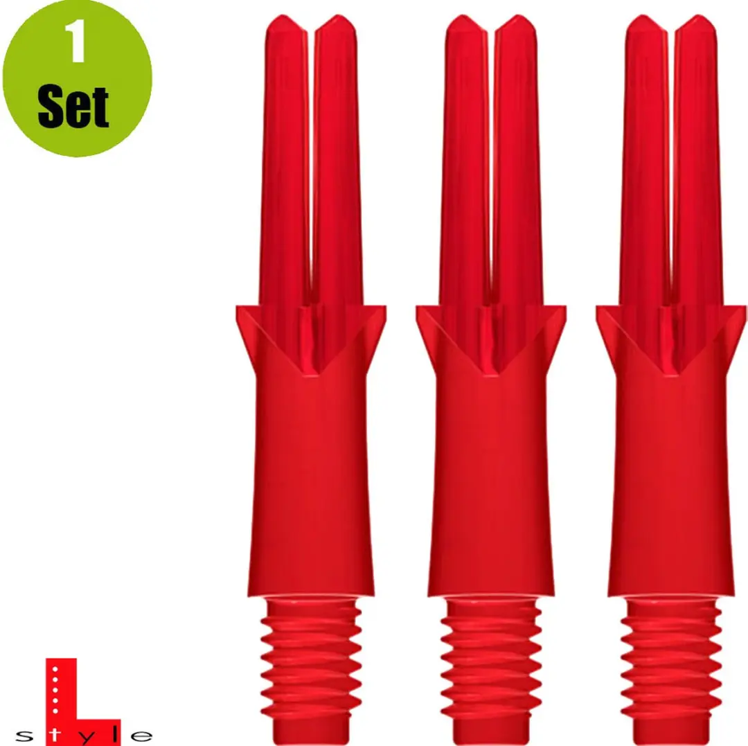 L-Style L-Shaft Locked Straight Dart Shafts SL5041 - 3 Stuks - Rood