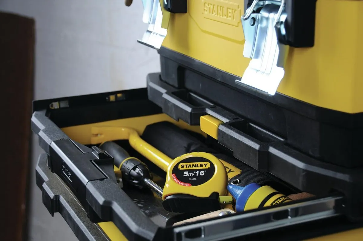 Stanley Gereedschapswagen MP 1-95-621 - 4-delig - Geel/Zwart