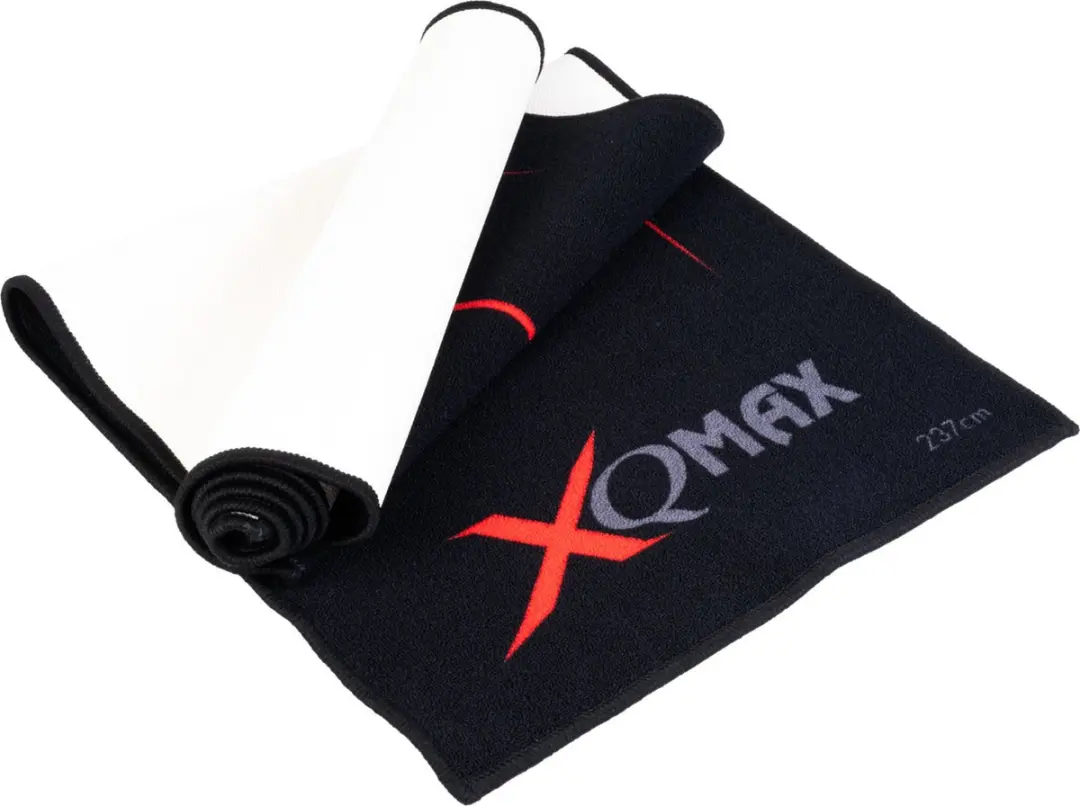 XQMax Carpet Dartmat QD2400080 - 237x60cm - Zwart/Rood