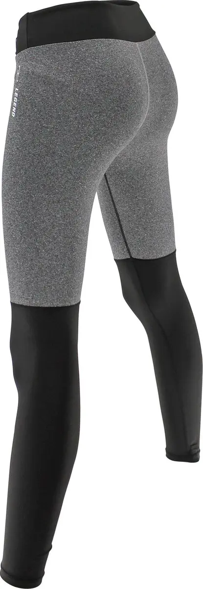 Legend Sportlegging Y4730033 - L - Zwart/Grijs