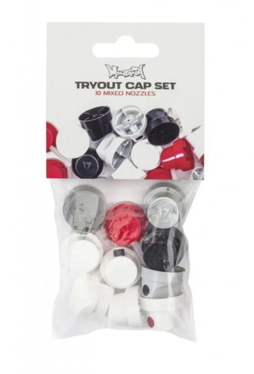 Montana Tryout Cap Set Spuitkopset - 5 Kleuren