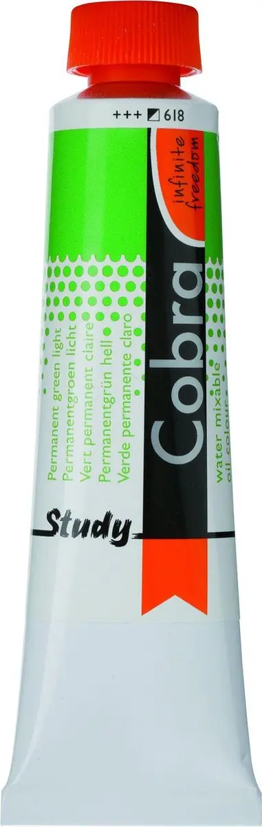 Cobra Study Olieverf 40ml Permanent Green Light