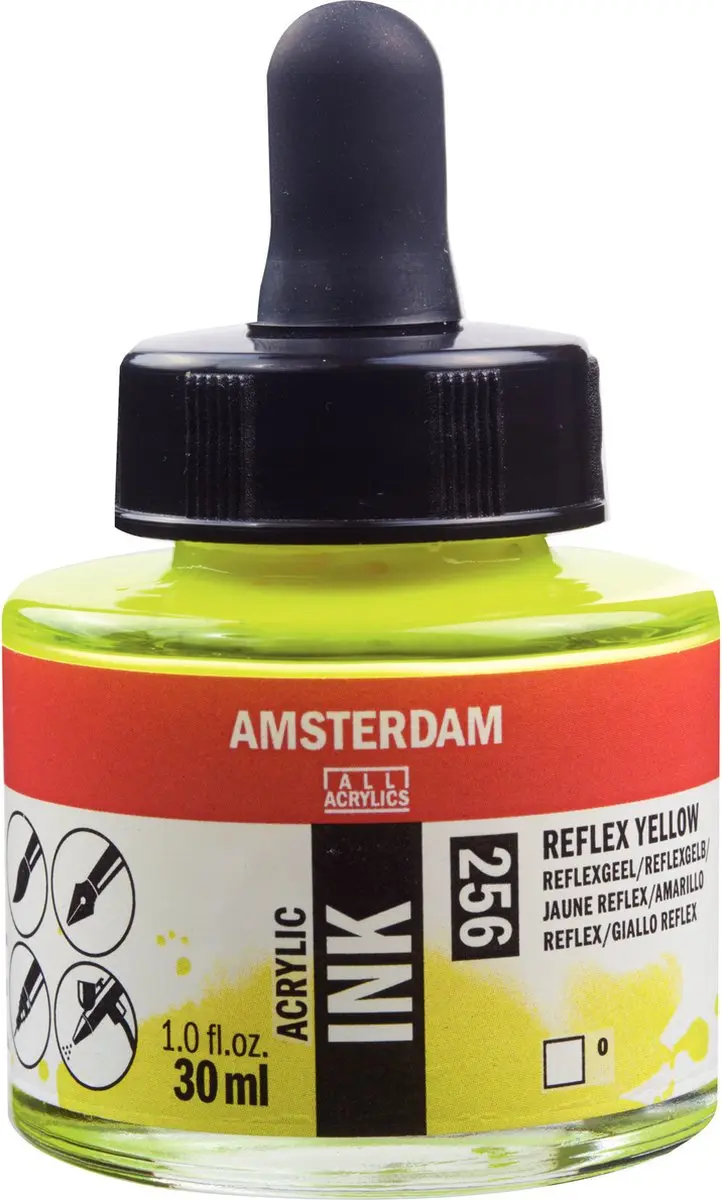 Amsterdam Acrylic Ink Fles 30ml Reflexgeel