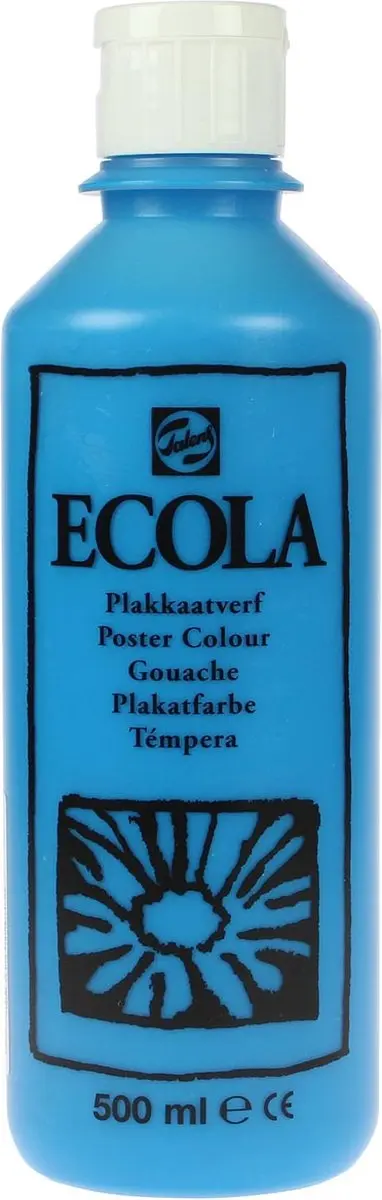 Talens Ecola Plakkaatverf Lichtblauw 500ml