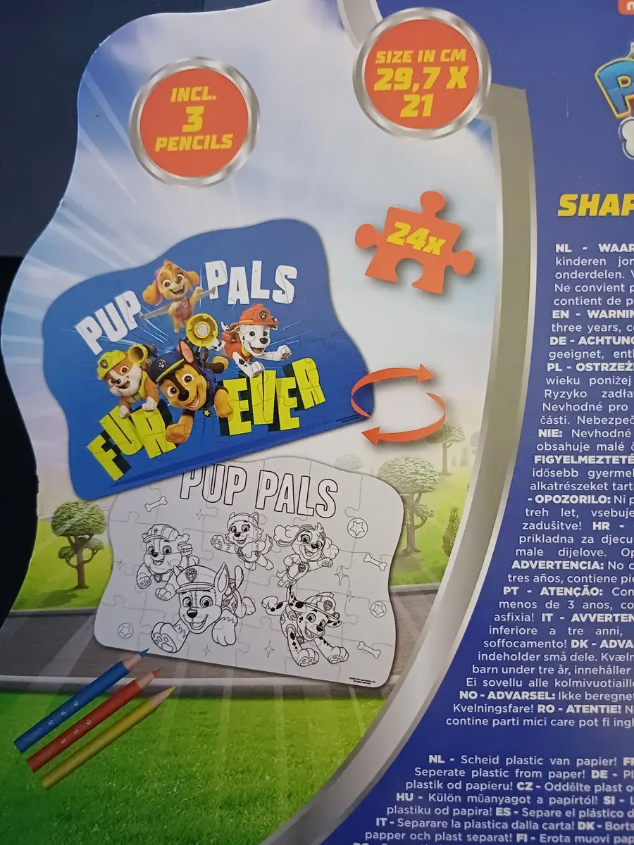 PAW Patrol Kleurpuzzel 24 Stuks - Mix