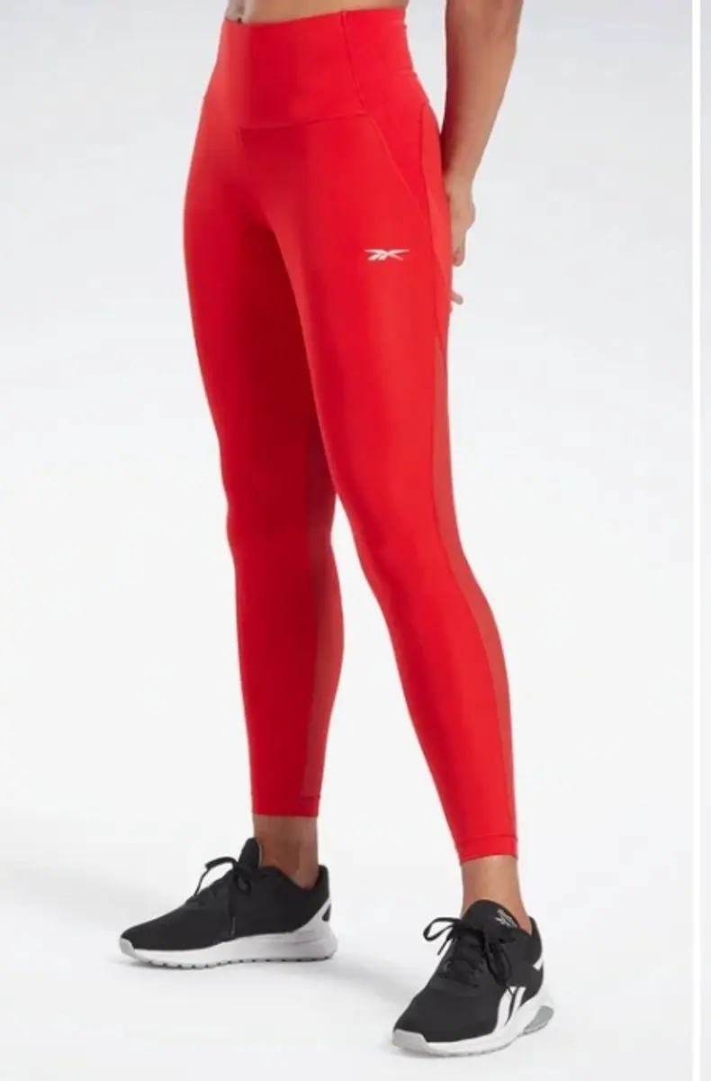 Reebok Gekleurde Legging - Rood - S