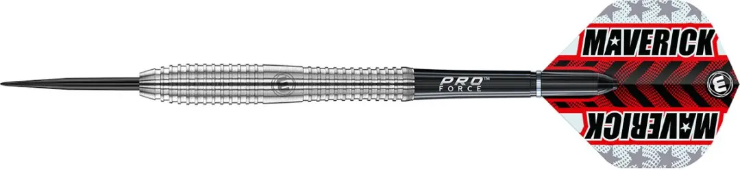 Winmau Maverick Dartpijlen - 3 Stuks - Rood/Zilver/Zwart