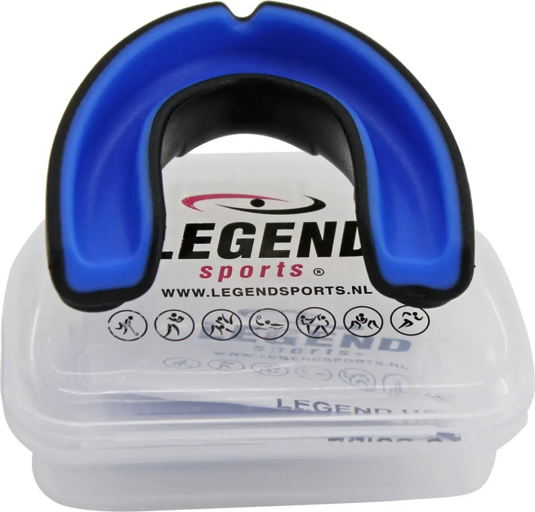 Legend Anti Shock Gebitsbeschermer - Triple Layer Gel - One Size - Zwart-Blauw - afbeelding 6 van 6
