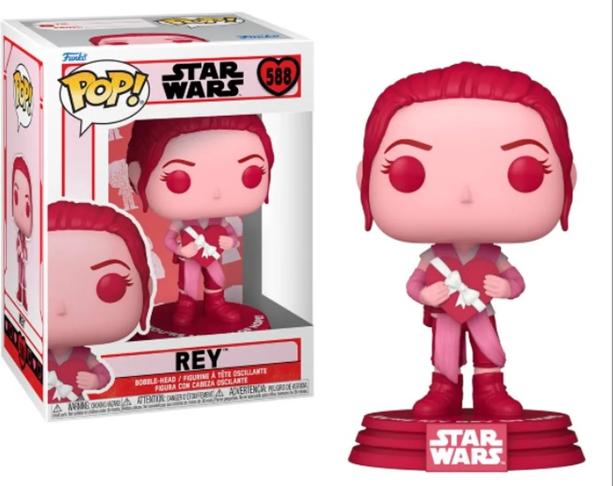 Funko Star Wars POP! Rey Valentines - 9cm Roze