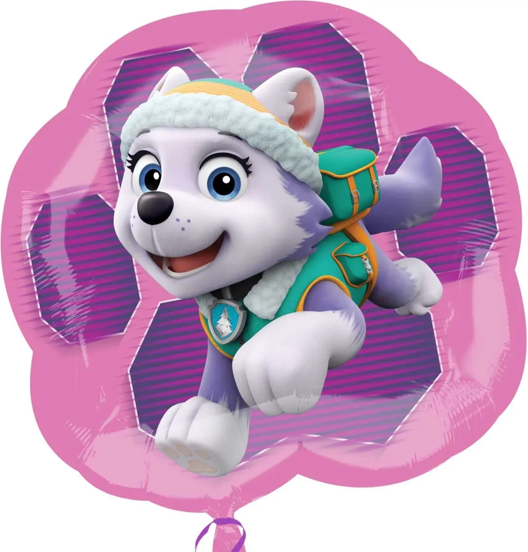 PAW Patrol XL Ballon Skye & Everest - 63x58cm Roze