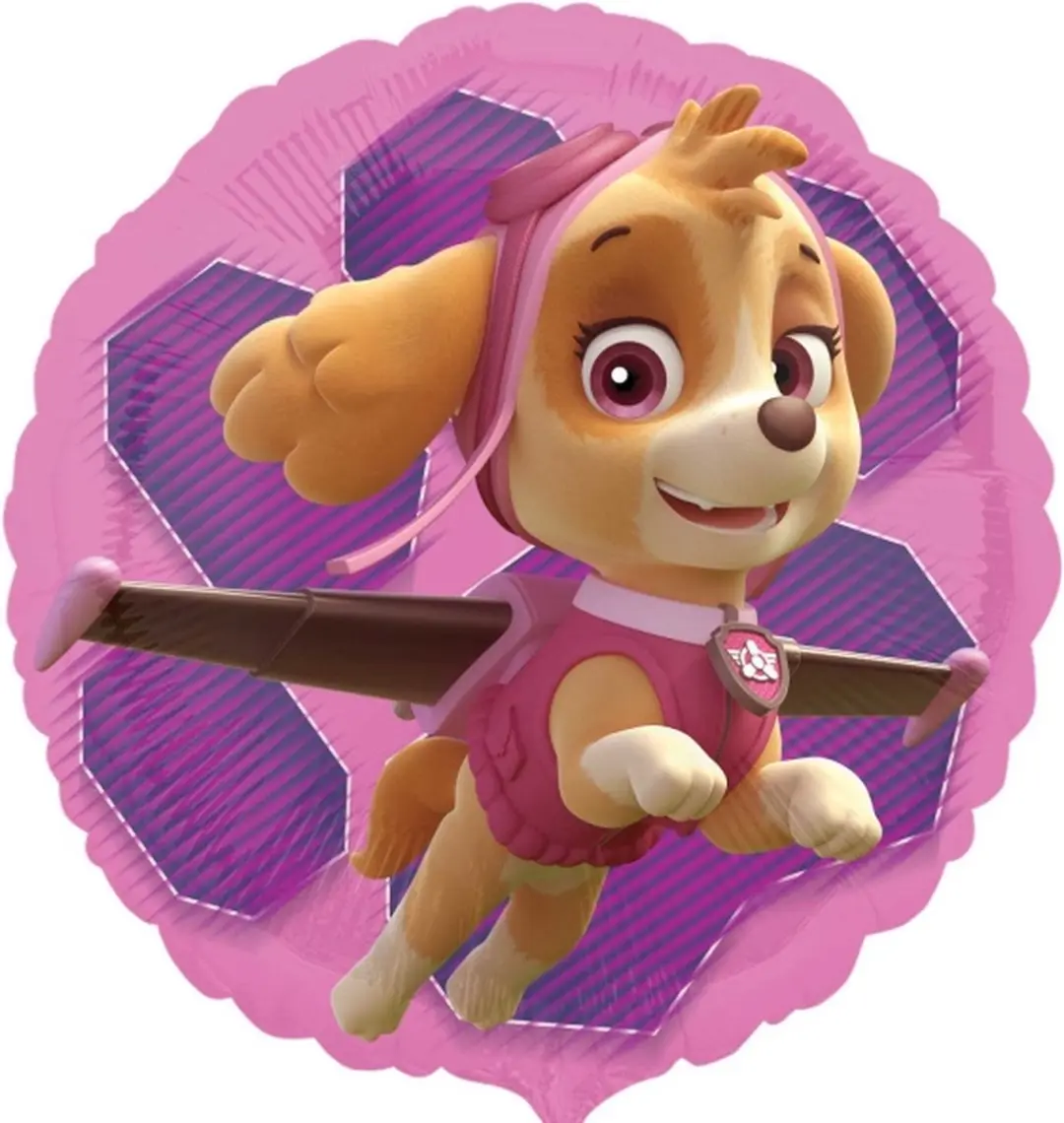 PAW Patrol XL Ballon Skye & Everest - 63x58cm Roze